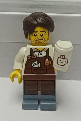 NELA-f,  Larry el Barista Minifigura LEGO.