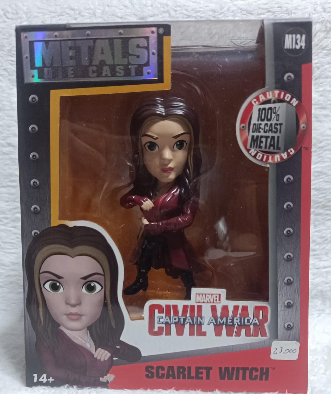 nela-i, Bruja Escarlata Figura Scarlet Witch Figura &quot;Metals Die Cast&quot;,  Jada Toys, Marvel.