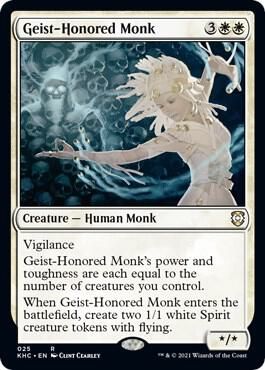 Geist-Honored Monk - Commander: Kaldheim (KHC) Commander: Kaldheim