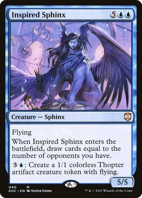 Inspired Sphinx - Commander: Kaldheim (KHC) Commander: Kaldheim