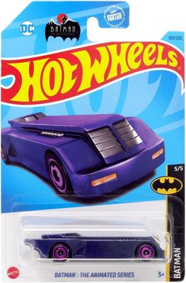 Hot Wheels Batman The Animated Series, Batman 5/5 [Purple] 169/250 Batmobil