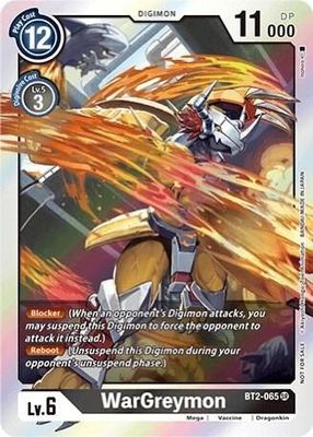 SJ WarGreymon - BT2-065 (Classic Collection) - Release Special Booster 1.0 (BT01-03A) Release Special Booster 1.0