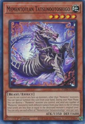 Mementotlan Tatsunootoshigo - VASM-EN003 - Super Rare 1st Edition Valiant Smashers 1st Edition Singles
