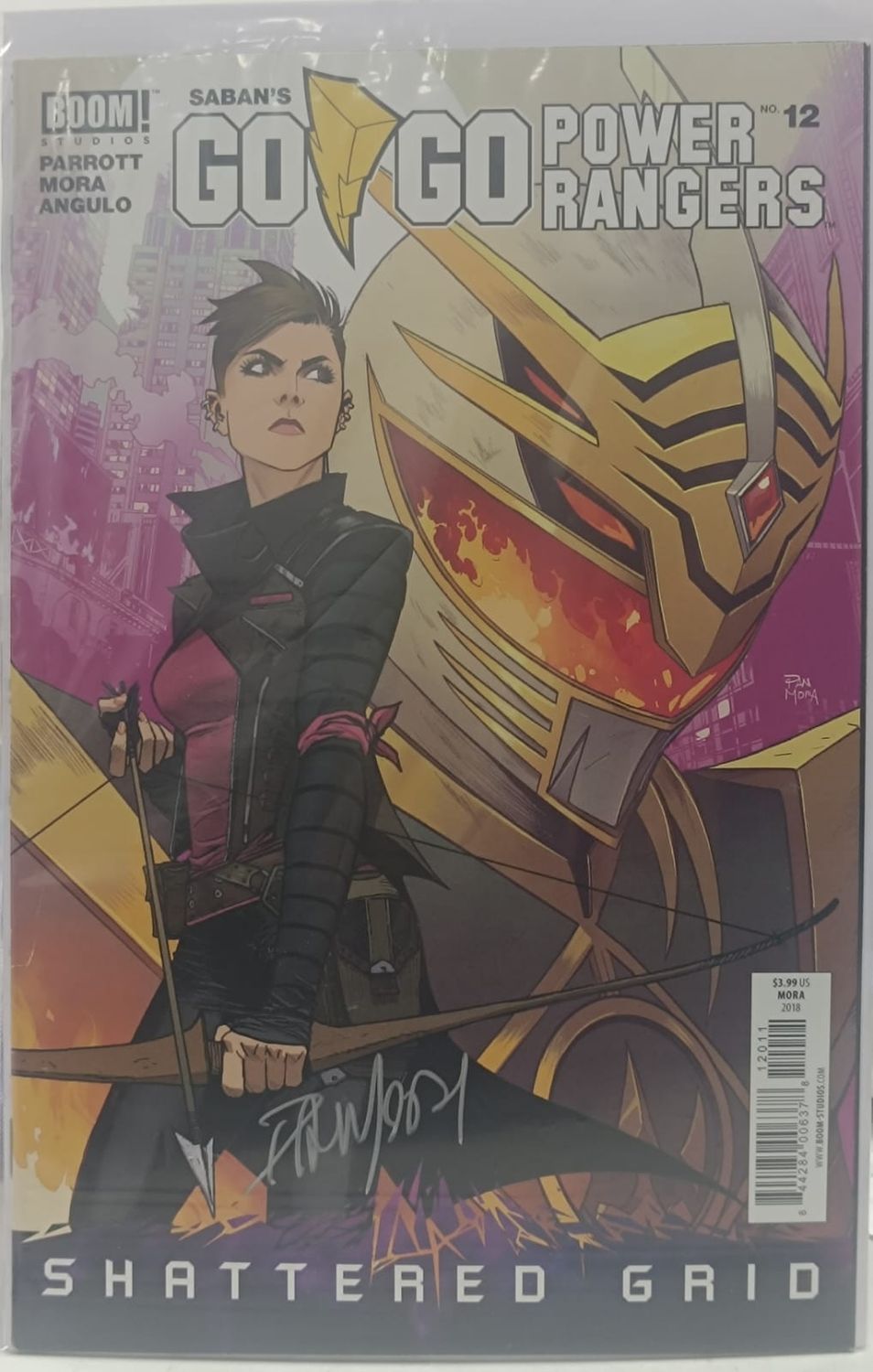 NELA-k, Power Rangers Comic Issue 12 Mighty Morphin Power Rangers Shattered Grid. With Firmado.