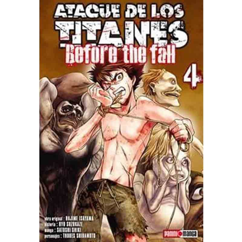 NELA Ataque de los Titanes Manga Volumen 4 Before the Fall Espanol Panini