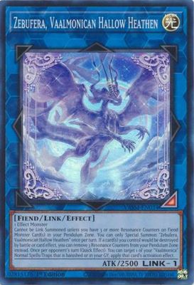 Zebufera, Vaalmonican Hallow Heathen - VASM-EN034 - Super Rare 1st Edition Valiant Smashers 1st Edition Singles