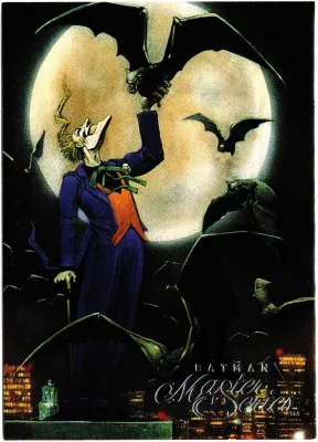 1995 DC Fleer Skybox Batman Master Series #72 • WORLDS OF MADNESS • Joker Card