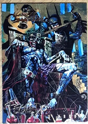 1995 Batman Master Series Artist Proof Card 79 ITS DEAD.
