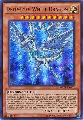 Deep-Eyes White Dragon - MVP1-EN005 - Ultra Rare Unlimited The Dark Side of Dimensions Unlimited Singles