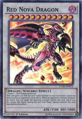 Red Nova Dragon - LC5D-EN073 - Super Rare 1st Edition Legendary Collection 5D&#39;s LC5D Singles