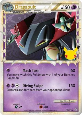 SJ Dragapult (Prime) - SWSH132 - SWSH: Sword &amp; Shield Promo Cards (SWSD) SWSH: Sword &amp; Shield Promo Cards