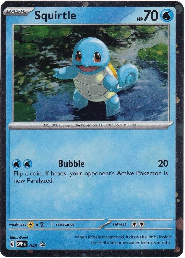 Squirtle - 048 (Cosmos Holo) - SV: Scarlet &amp; Violet Promo Cards (SVP) SV: Scarlet &amp; Violet Promo Cards