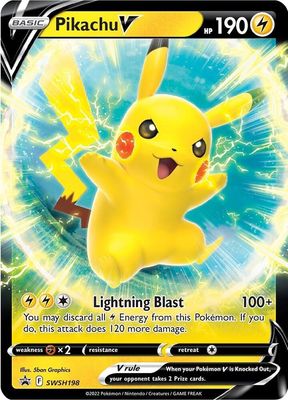 Pikachu V - SWSH198 - SWSH: Sword &amp; Shield Promo Cards (SWSD) SWSH: Sword &amp; Shield Promo Cards