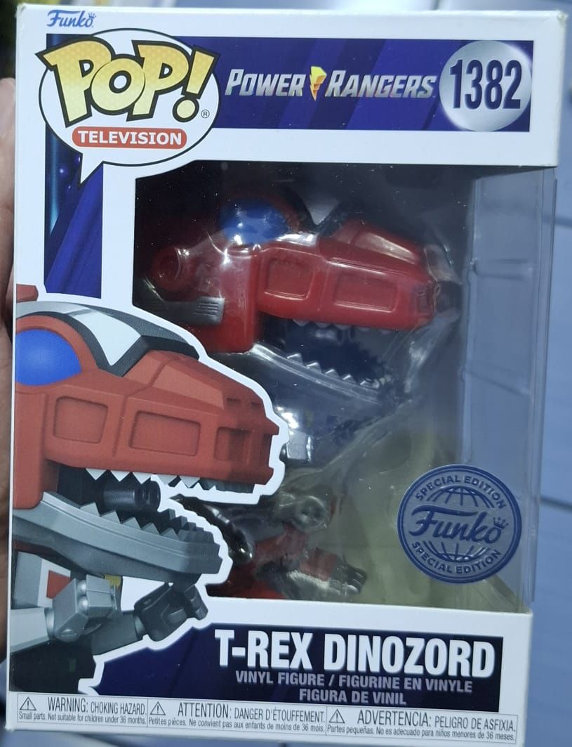 SJ T Rex Dinozord Figura Funko Pop Power Rangers Figura