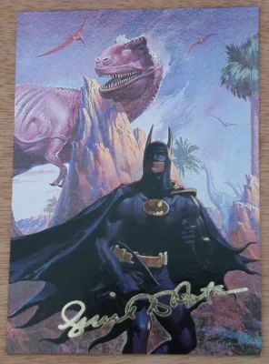 BATMAN Master Series Batman Fantasy Vincent Difate #2 NM-M Foil Card 1995 Skybox
