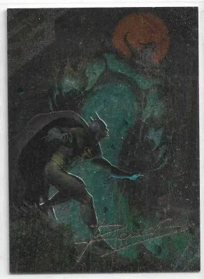 1995 Skybox Batman Master Series Romas Spectra Etch Foil Insert Card No. 4