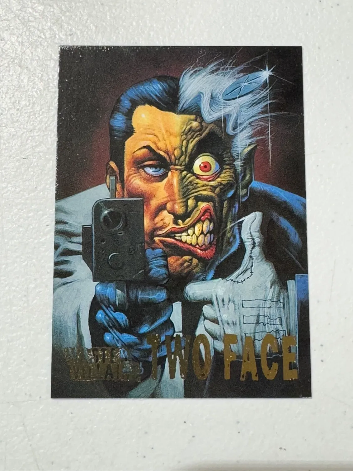 TWO FACE 1995 SKYBOX BATMAN MASTER SERIES MASTER VILLAINS CHASE CARD #2 NM