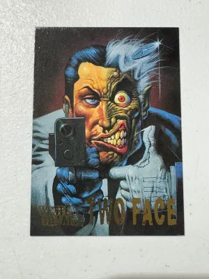 TWO FACE 1995 SKYBOX BATMAN MASTER SERIES MASTER VILLAINS CHASE CARD #2 NM