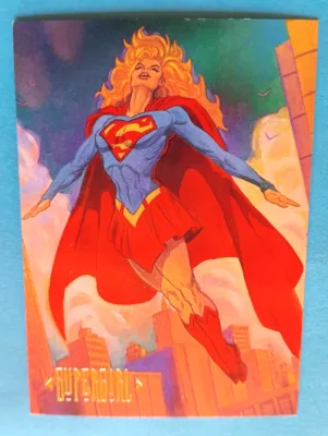 1994 SKYBOX DC MASTER SERIES SUPERGIRL #2 BASE CARD