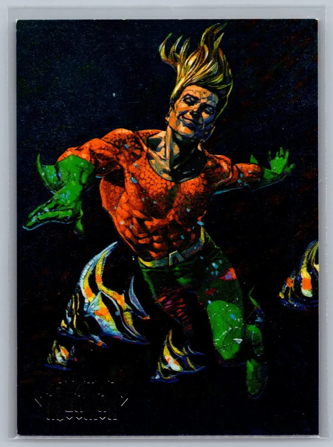 1994 Skybox DC Master Series Aquaman #F2 Foil