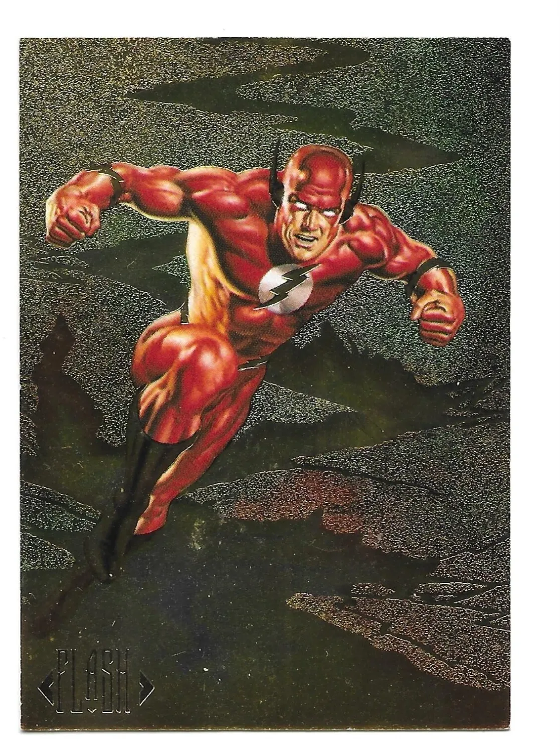 1994 DC MASTER SERIES DOUBLE SIDED SPECTRA CHASE CARD DS4 FLASH/REVERSE FLASH