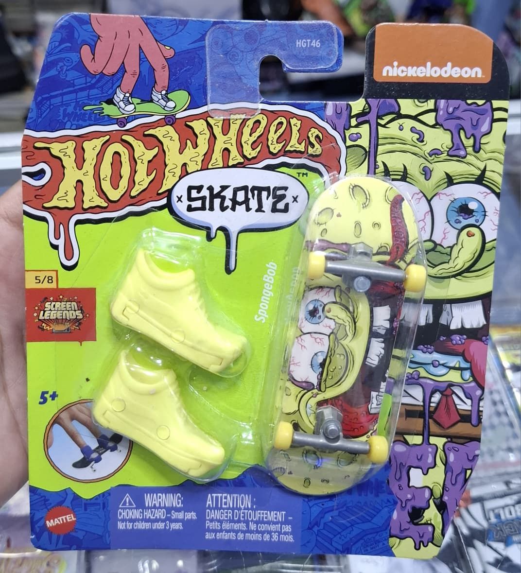 BAF1 Bob Esponja Hot Wheels Skate