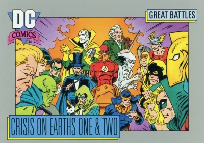 1992 Impel DC Comics Cosmic #143 - Crisis on Earths One &amp; Two