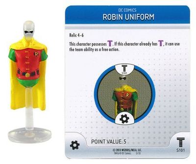 SH Robin Uniform #S101 3D Special Object LE WizKids Promo DC Heroclix Heroclix WizKids Promos *Sin Tarjeta*
