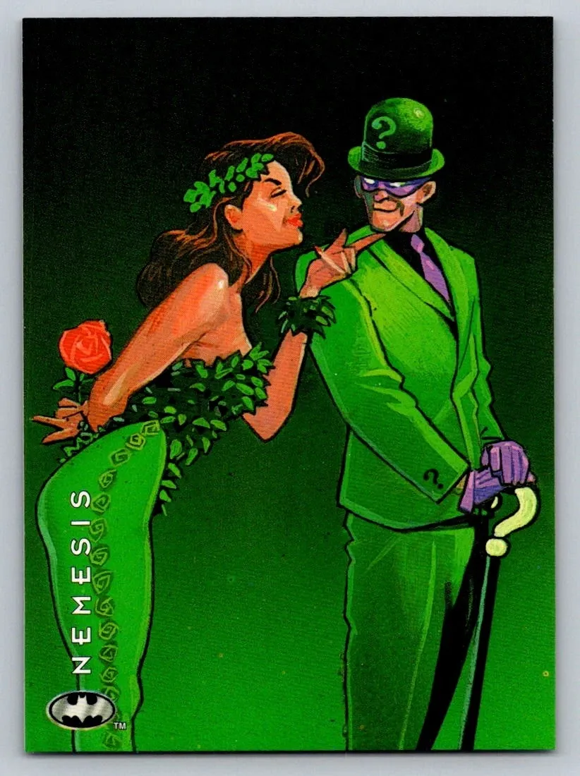 GA 1994 SkyBox Batman- #53 Nemesis, The Riddler / Poison Ivy