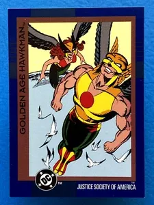 1993 Skybox DC Cosmic Teams Golden Age Hawkman #53