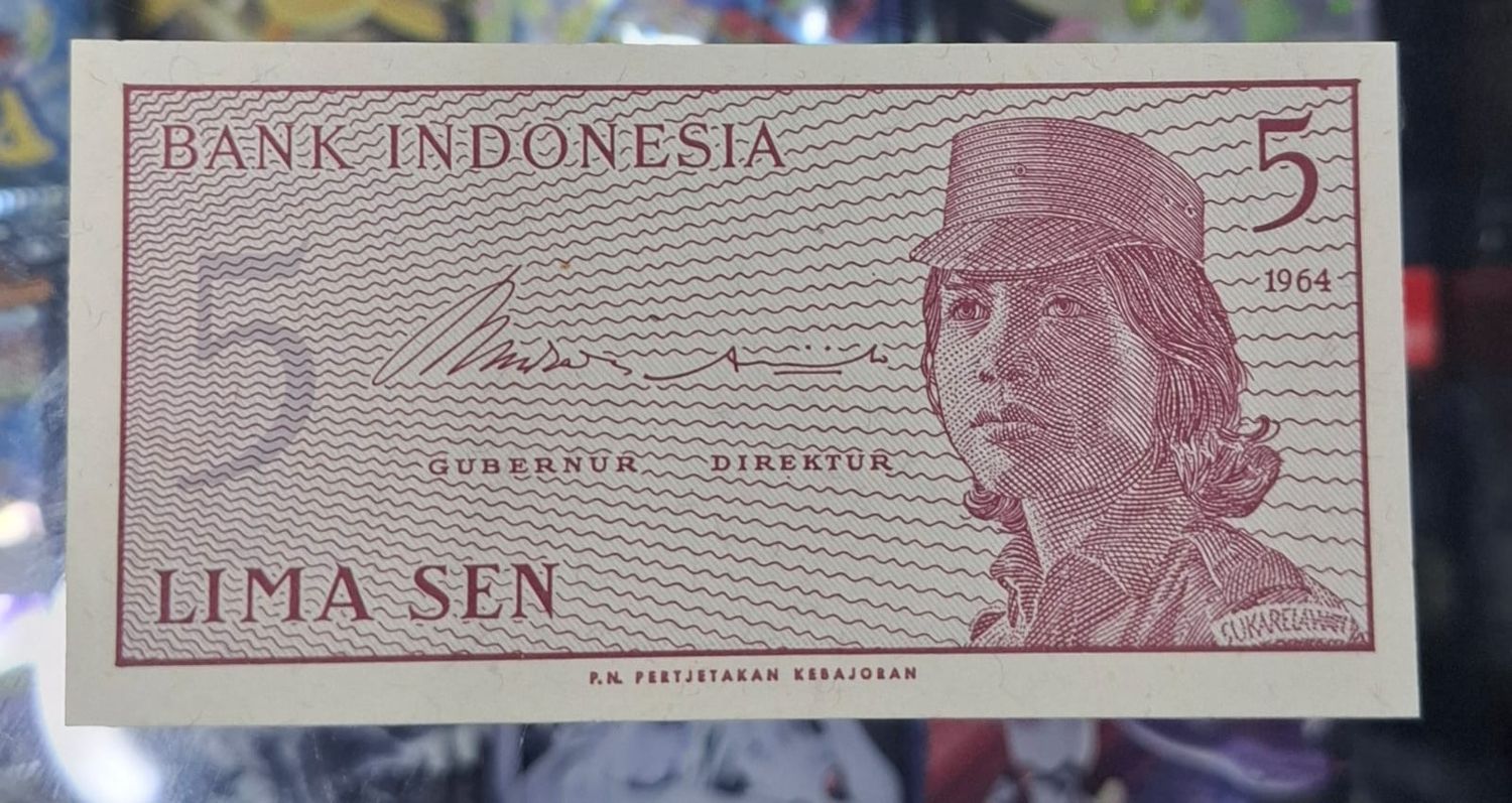 SH Indonesia 5 Sen Billete