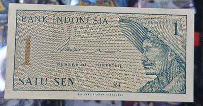 SH Indonesia 1 Sen Billete