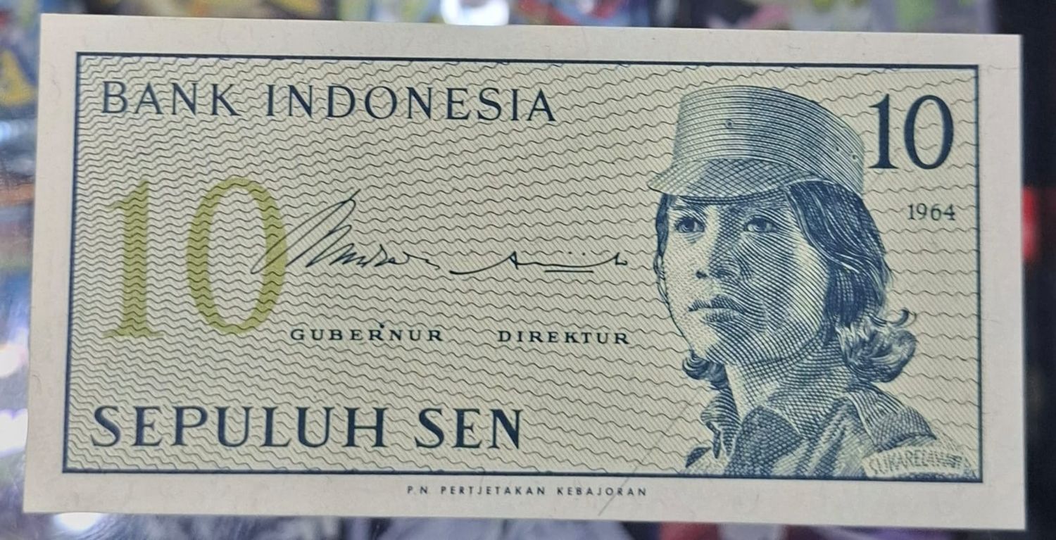 SH Indonesia 10 Sen Billete