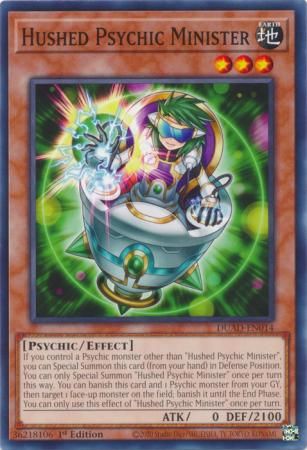 Hushed Psychic Minister - DUAD-EN014 - Common 1st Edition Duelist&#39;s Advance 1st Edition Singles