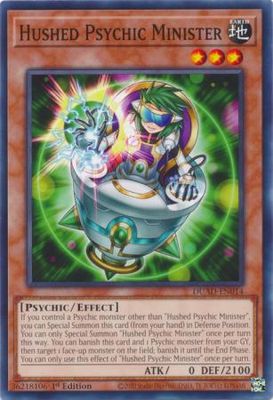 Hushed Psychic Minister - DUAD-EN014 - Common 1st Edition Duelist&#39;s Advance 1st Edition Singles