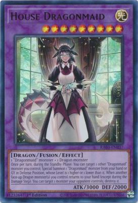 House Dragonmaid - RA03-EN037 - Ultra Rare 1st Edition Quarter Century Bonanza 1st Edition Singles