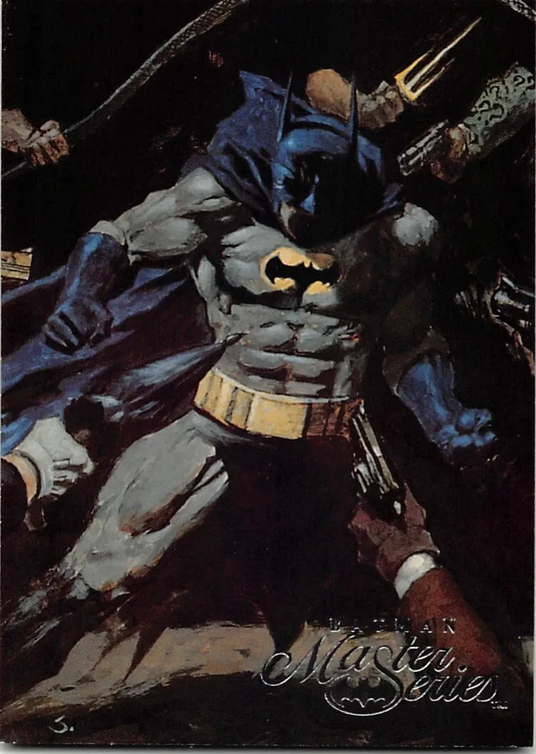 1995 DC Fleer Skybox Batman Master Series #34 Suspects.