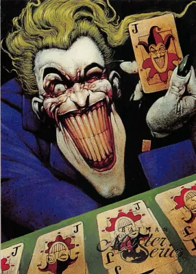 1995 DC Fleer Skybox Batman Master Series #45 Solitary Madness