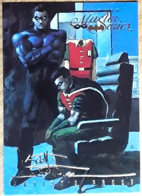 1995 Batman Master Series Artist Proof Card 28 THREE ROBINS.