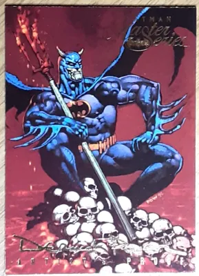 1995 Batman Master Series Artist Proof Card 58 DID THE DEMON DO IT