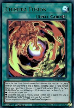 Chimera Fusion - MP24-EN221 - Ultra Rare 1st Edition Mega Tin 2024 Dueling Mirrors Singles