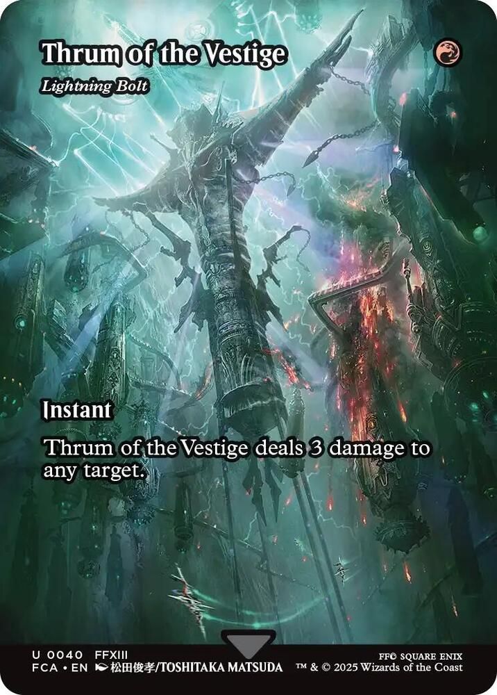 SJ Thrum of the Vestige - Lightning Bolt (Showcase) - FINAL FANTASY: Through the Ages (FCA) FINAL FANTASY: Through the Ages