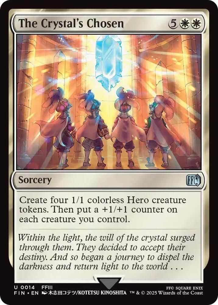 The Crystal&#39;s Chosen - FINAL FANTASY (FIN) Foil