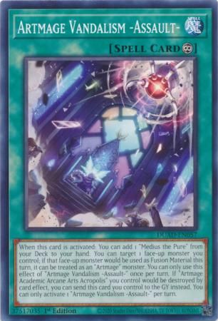 Artmage Vandalism -Assault- - DUAD-EN057 - Common 1st Edition Duelist&#39;s Advance 1st Edition Singles