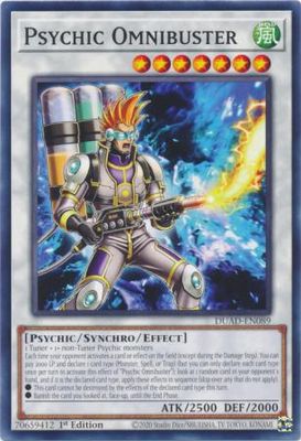 Psychic Omnibuster - DUAD-EN089 - Common 1st Edition Duelist&#39;s Advance 1st Edition Singles
