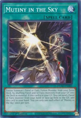 Mutiny in the Sky - DUAD-EN083 - Common 1st Edition Duelist&#39;s Advance 1st Edition Singles