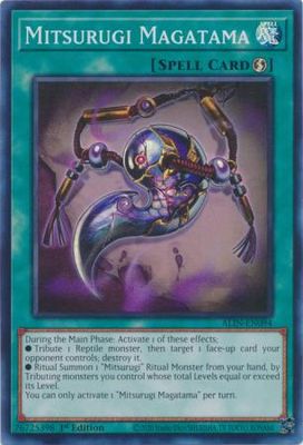 Mitsurugi Magatama - ALIN-EN094 - Super Rare 1st Edition Alliance Insight 1st Edition Singles