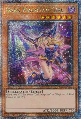 SH Dark Magician Girl (7th Art) - RA04-EN107 - Quarter Century Secret Rare 1st Edition Quarter Century Stampede 1st Edition Singles