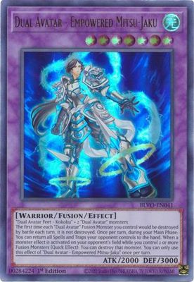 Dual Avatar - Empowered Mitsu-Jaku - BLVO-EN041 - Ultra Rare 1st Edition Blazing Vortex 1st Edition Singles