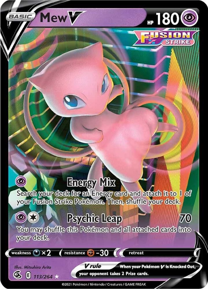 SH Mew V - SWSH08: Fusion Strike (SWSH08) SWSH08: Fusion Strike